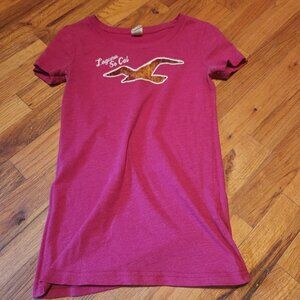 Hollister Laguna So Cal Pink Graphic Tee Y2K Babydoll Surfer Skater Style S